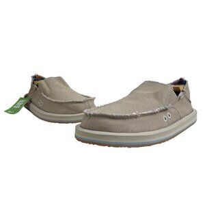 Sanuk Men Pridewalk Grey Surfer X Cobblestone Slip On Shoes Size 13 - New
